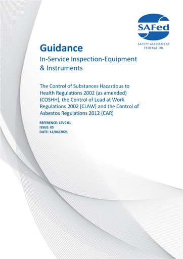 LEVC 01 Issue 05 - LE Guidance – In-service inspection – Equipment and instruments 01 ISSUE 05 12 04 2021 MH JR