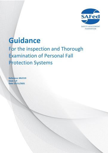 MLCC 19 - Issue 1.0 - For the inspection and Thorough Examination of Personal Fall Protection Systems