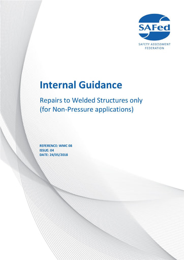 WMC 08 Issue 04 – Repairs to Welded Structures (Non- Pressure)