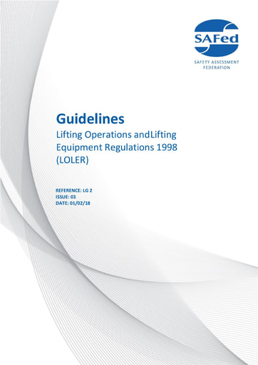 LG 02 Issue 03 - Guidelines on the Lifting Operations and Lifting Equipment Regulations 1998 (LOLER)