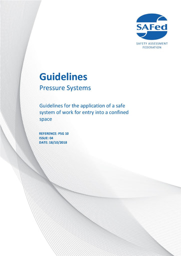 PSG10 Issue 04 - Guidelines – Application of a safe system of work for entry into a confined space