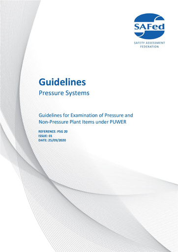 PSG20 Issue 01 - Guidelines for Examination of Pressure and Non-Pressure Plant Items under PUWER