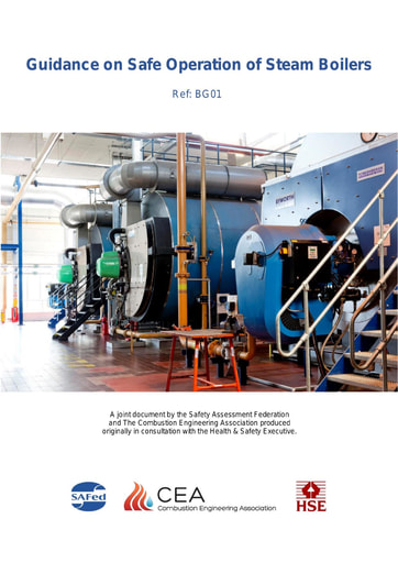 BG01 Edition 2 2019 Guidance on Safe Operation of Boilers