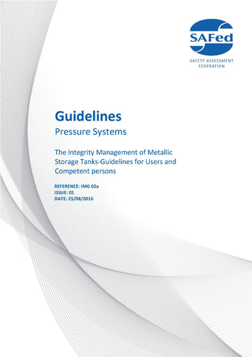IMG02a Issue 01 - The Integrity management of Metallic Storage Tanks – Guidelines for Users and Competent persons