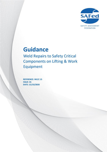 MLCC 15 Issue 01 - Guidance on Weld Repairs to Safety critical Components on Lifting & Work Equipment